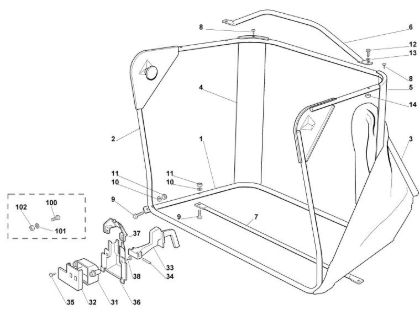 Imagen de K - Saco recogedor de hierba MR 385