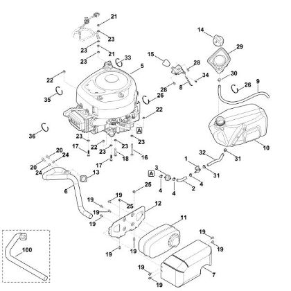 Imagen de G - Motor, depásito MR 4082.1