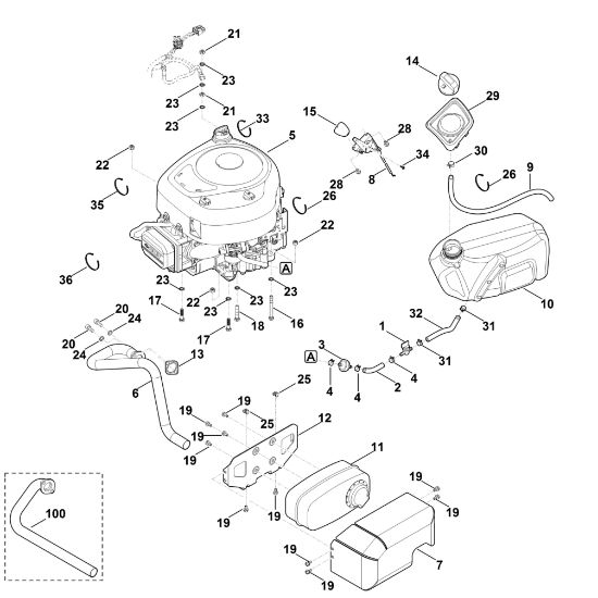 Imagen de G - Motor, depásito MR 4082.1