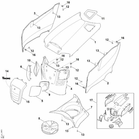 Imagen de D - Capá del motor MT 4097.0 SX