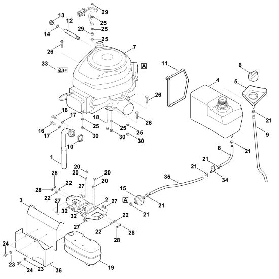 Imagen de G - Motor, depásito MT 4097.0 SX