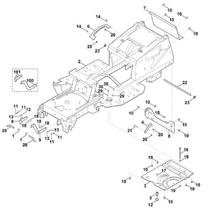 Imagen de A - Bastidor MT 4097.1 SX