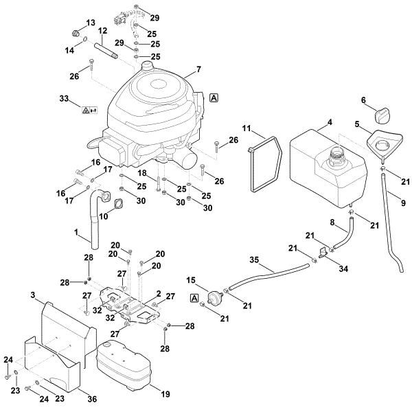 Imagen de H - Motor, depásito MT 5097.1 C