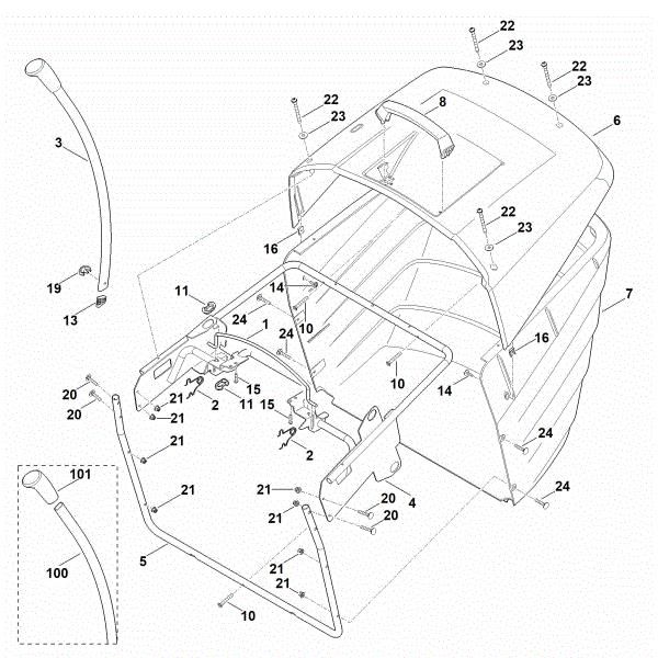 Imagen de N - Saco recogedor de hierba MT 5097.1 C