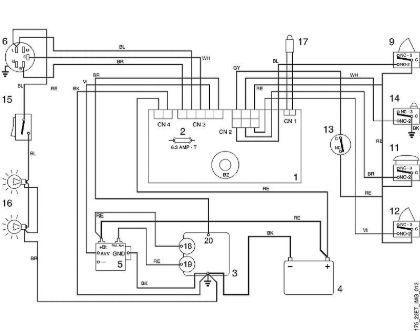 MT MT 540 M1 - Esquema de conexiones de la marca Viking