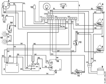MT MT 545 M2 - Esquema de conexiones de la marca Viking