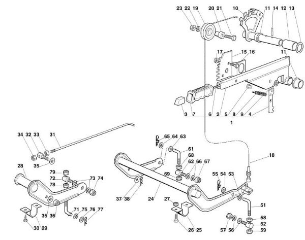 Imagen de G - Sistema de elevacián del equipo de corte MT 545 L
