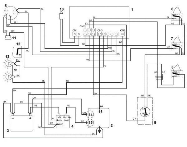 Imagen de K1 - Esquema de conexiones MT 545 L