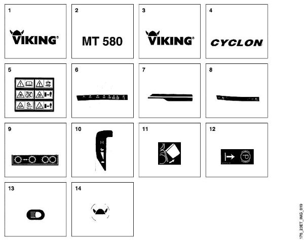 MT MT 580 O - Adhesivo de la marca Viking