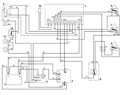 Imagen de K1 - Esquema de conexiones MT 585 L