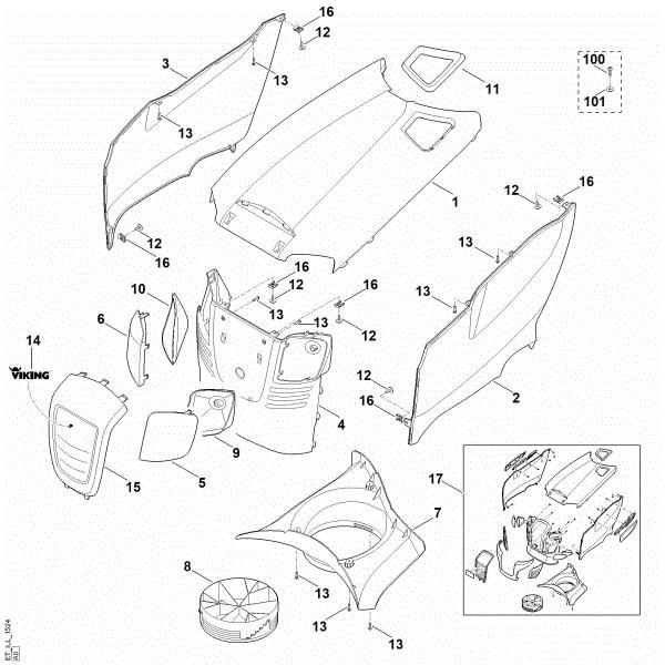 Imagen de E - Capá del motor MT 6112.0
