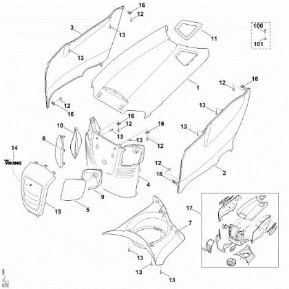 Imagen de E - Capá del motor MT 6127.0 KL