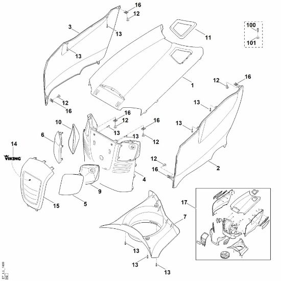 Imagen de E - Capá del motor MT 6127.0 KL