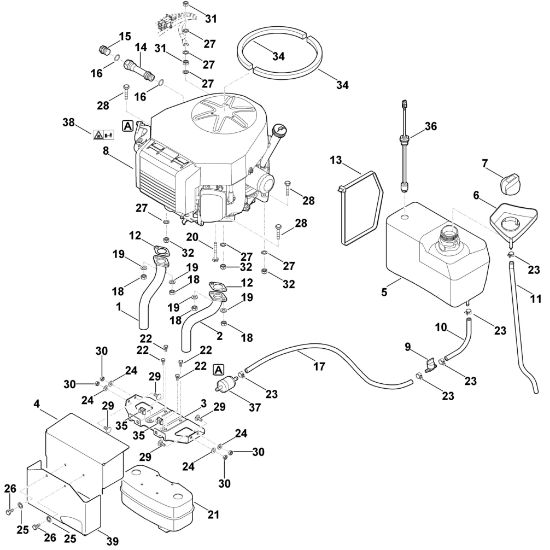 Imagen de I - Motor, depásito MT 6127.0 KL