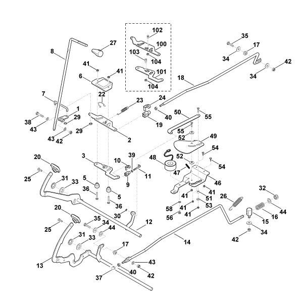 Imagen de K - Frenos, palanca de mando, programador de velocidad MT 6127.0 ZL