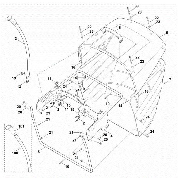 Imagen de O - Saco recogedor de hierba MT 6127.1 ZL