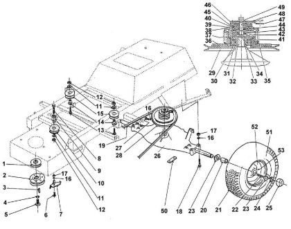 Imagen de C - Accionamiento por correa, ruedas traseras MT 640 (1996)