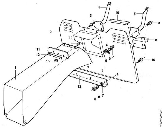 MT MT 680 K - Soporte del saco recogedor de hierba de la marca Viking