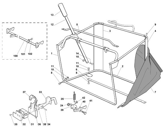 Imagen de J - Saco recogedor de hierba MT 745
