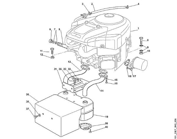 MT MT 780 F - Motor 18 CV de la marca Viking