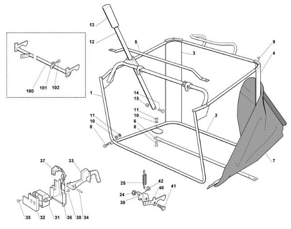 Imagen de K - Saco recogedor de hierba MT 785