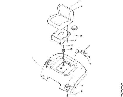 MT MT 820 G - Asiento de la marca Viking