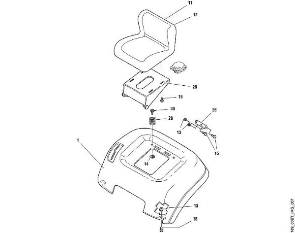 MT MT 820 G - Asiento de la marca Viking
