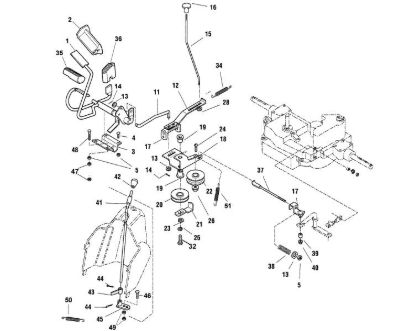 Imagen de E - Freno y palanca de mando MT 830