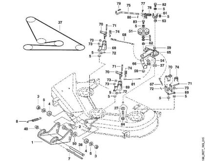 MT MT 830 O - 44'' - Embrague, suspensión de la marca Viking