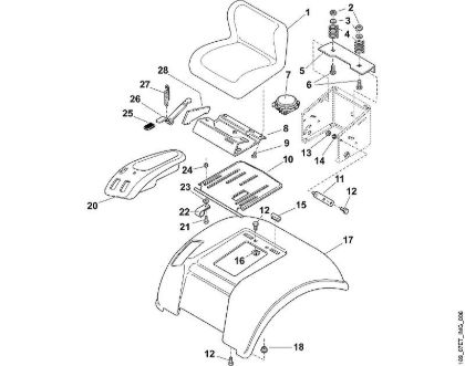 MT MT 835 H - Asiento de la marca Viking