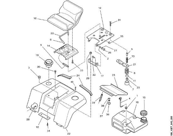MT MT 880 H - Asiento de la marca Viking