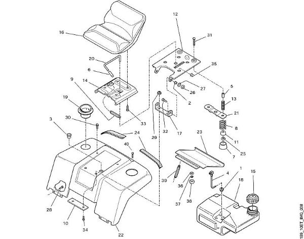 MT MT 880 H - Asiento de la marca Viking