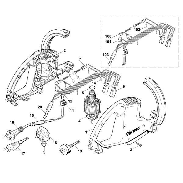 Imagen de A - Carcasa, Motor eláctrico HE 450