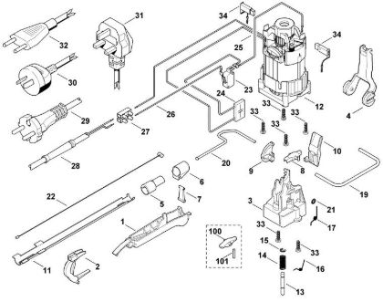 Imagen de C - Motor eláctrico, sistema de conmutacián HE 515