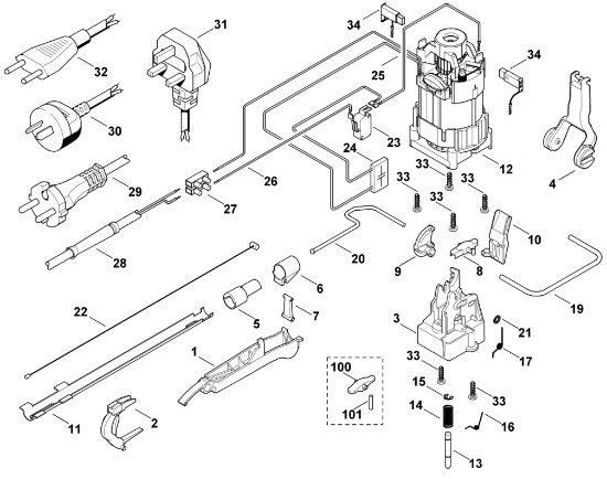 Imagen de C - Motor eláctrico, sistema de conmutacián HE 515