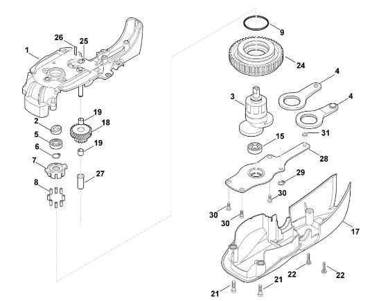 Imagen de B - Cambio reductor HE 615