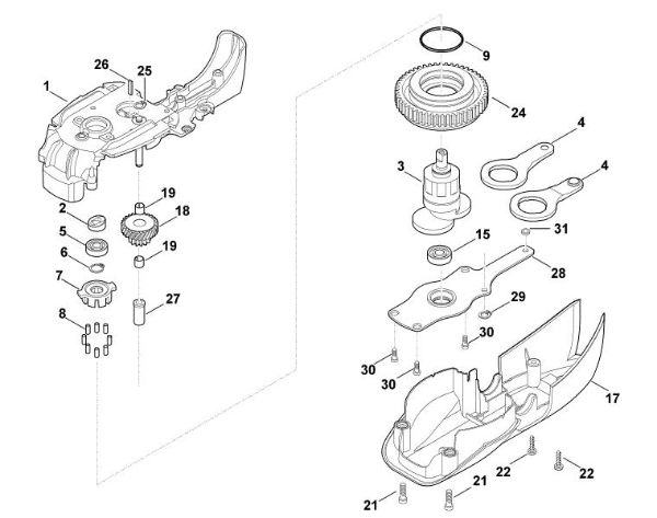 Imagen de B - Cambio reductor HE 810