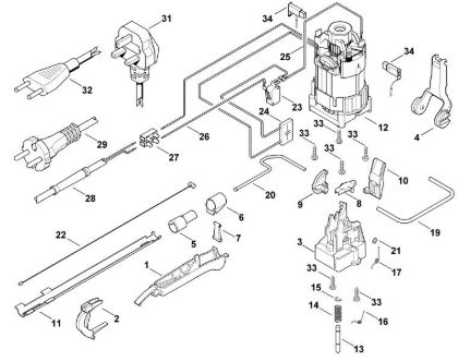 Imagen de C - Motor eláctrico, sistema de conmutacián HE 810
