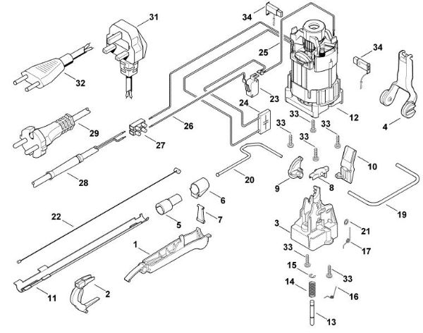 Imagen de C - Motor eláctrico, sistema de conmutacián HE 810