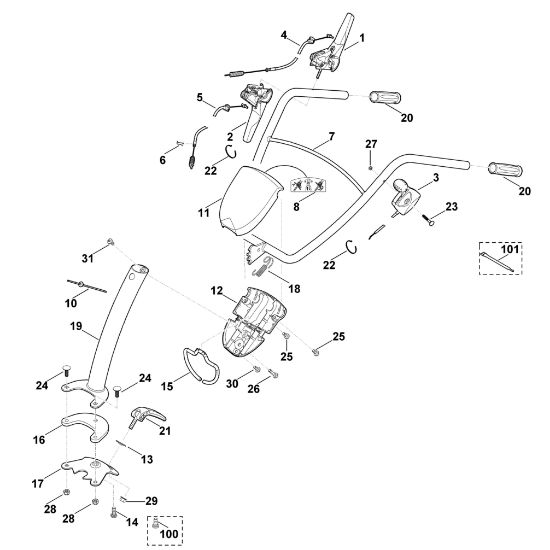 Imagen de A - Manillar HB 445.0 R