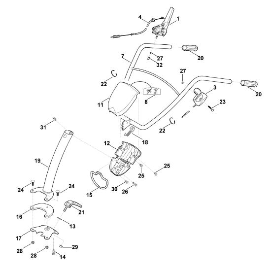Imagen de A - Manillar HB 445.1