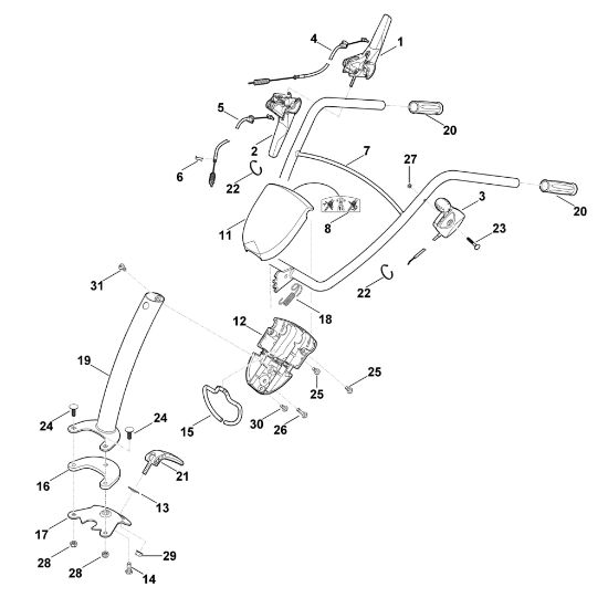 Imagen de A - Manillar HB 445.1 R