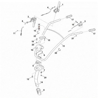 Imagen de A - Manillar HB 445.2 R