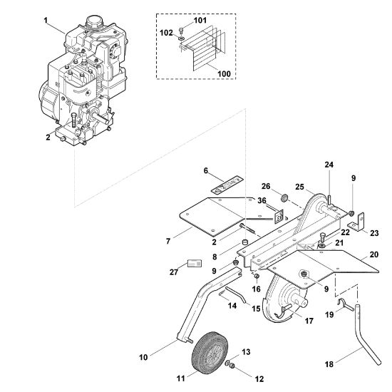 Imagen de B - Equipo base, motor VH 400