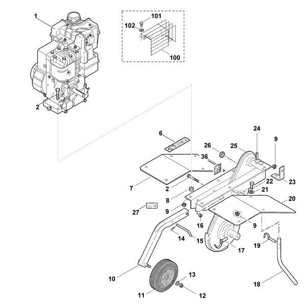 Imagen de B - Equipo base, motor VH 400