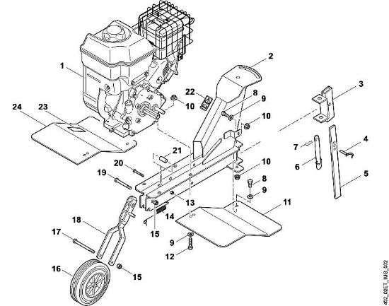 VH VH 500 B - Equipo base, motor de la marca Viking