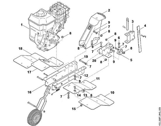 VH VH 500 B1 - Equipo base, motor de la marca Viking