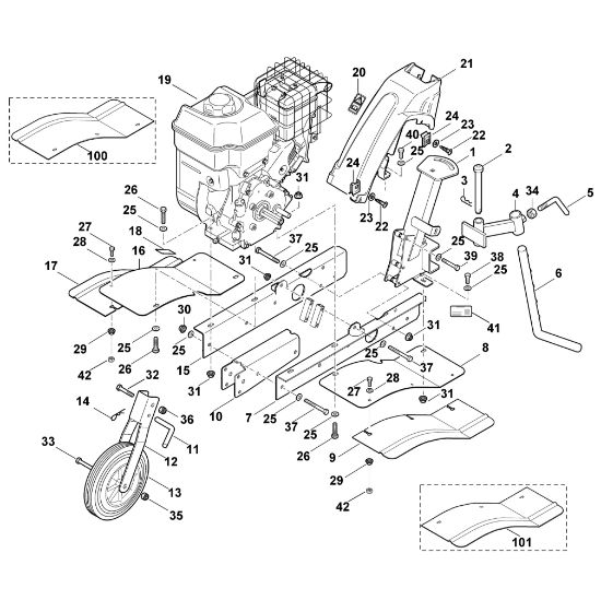 Imagen de B - Equipo base, motor VH 660