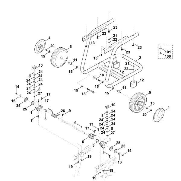 Imagen de B - Pie de rueda GE 140.0 L