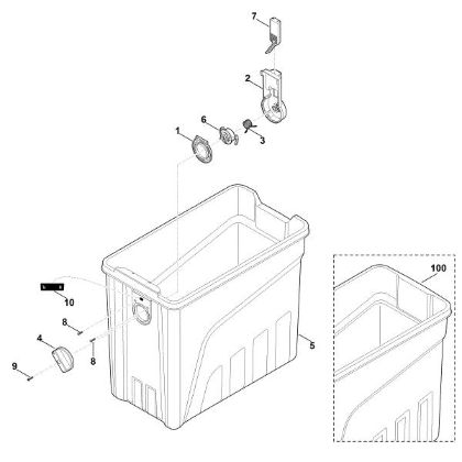 Imagen de E - Recogedor de material triturado GE 140.0 L
